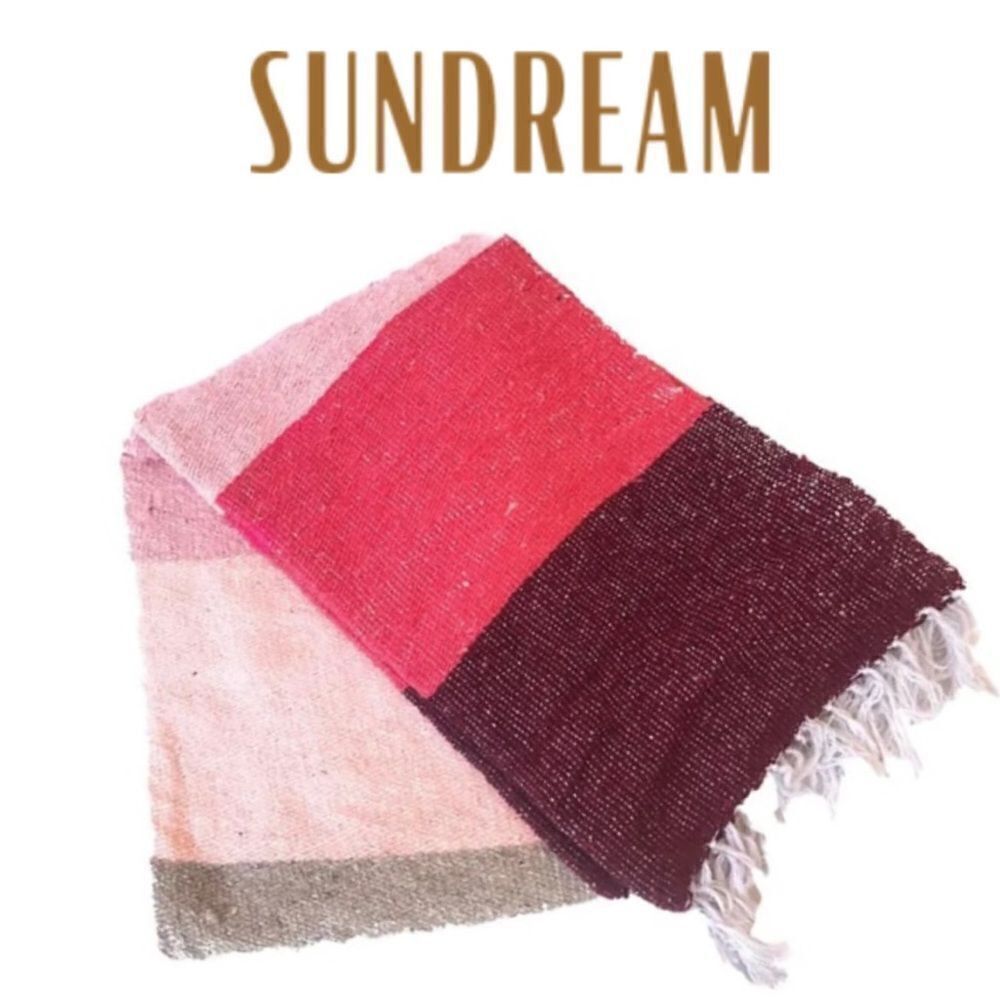 Sundream Coffee Aztec Blanket (Pink Stripe)